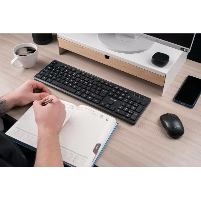 Savio KB-02 teclado Home/Office USB QWERTY preto