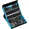 Conjunto de bits Hazet 2200SC-1, encaixe de 1/4 polegadas, 10 peças