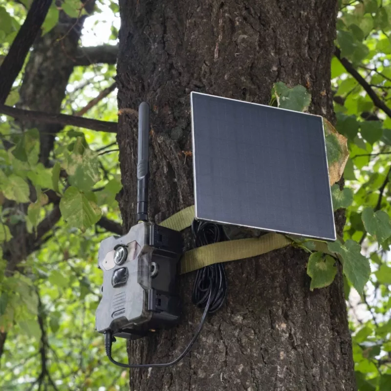 Câmara de exterior Technaxx 4G Wildcam TX-189 4MP CMOS painel solar