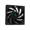 DeepCool LS520S Zero Dark refrigeração líquida AIO para CPU, 240 mm, 2 ventoinhas PWM de 120 mm, AM4/AM5/LGA2066, preta
