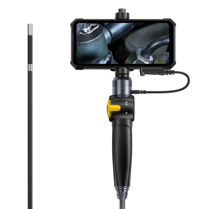 Ulefone uSmart E03 UF-EC03 câmara endoscópica, 1280x720 HD, sonda orientável 180° em duas direções, 6 LED, IP67, cabo semirrígido de 1 m