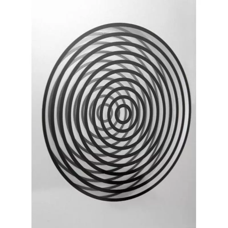 NeXtime Relógio 3028 OP, 16x30,2 cm, parede, vidro, prateado
