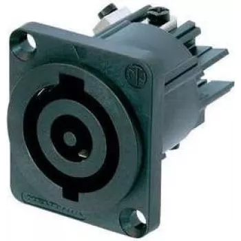 Conector fêmea de rede NEUTRIK, instalação vertical polos totais: 3 32 A preto NAC3MP-HC 1 unid. (NAC3MP-HC)