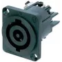 Conector fêmea de rede NEUTRIK, instalação vertical polos totais: 3 32 A preto NAC3MP-HC 1 unid. (NAC3MP-HC)