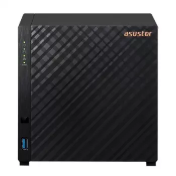 NAS Asustor AS1204T Torre Realtek RTD1619B 1 GB DDR4 0 TB ADM preto