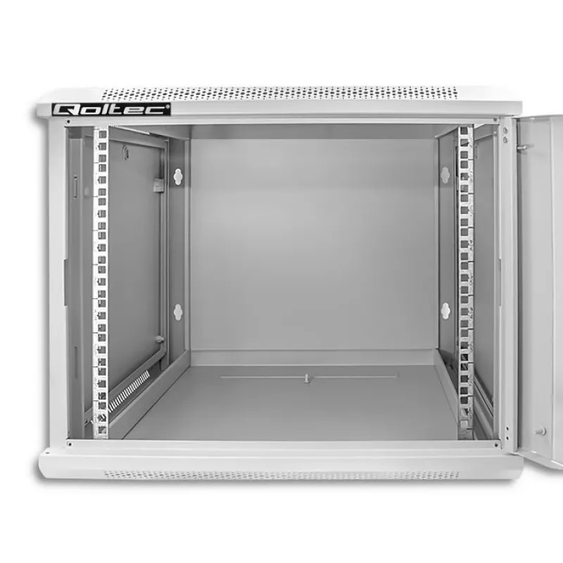 Armário rack QOLTEC 19 polegadas 9U 600x500x600 montagem na parede ou no chão caixa de servidor