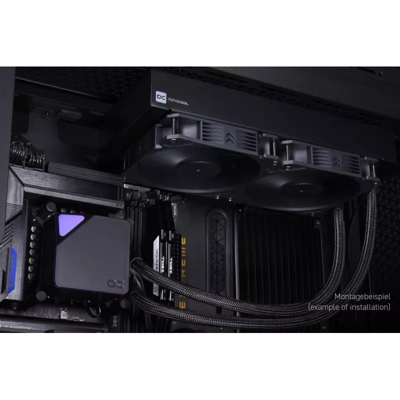 Refrigerador líquido All-in-One Alphacool Core Ocean T38 AIO 280 mm 14 cm preto