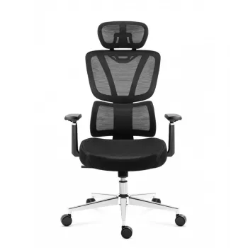 Cadeira de escritório mark adler Expert 4.6 preta giratória MA-EXPERT 4.6 preta, estofamento preto, funções ajustáveis