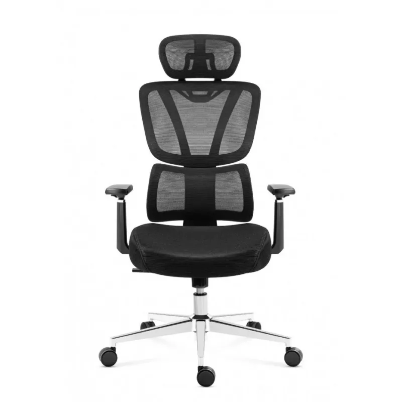 Cadeira de escritório mark adler Expert 4.6 preta giratória MA-EXPERT 4.6 preta, estofamento preto, funções ajustáveis
