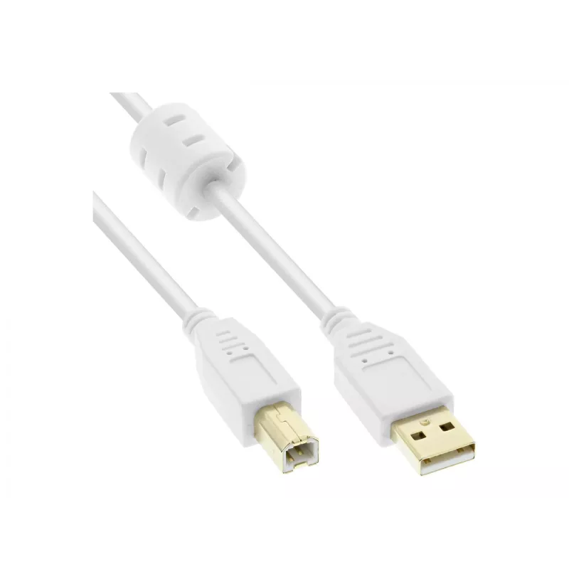 Cabo Microconnect USBAB2WF USB 2.0 2 m USB A USB B branco