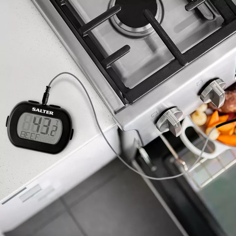 Termómetro digital de leitura instantânea Salter 515 BKCR, à prova de água, para alimentos
