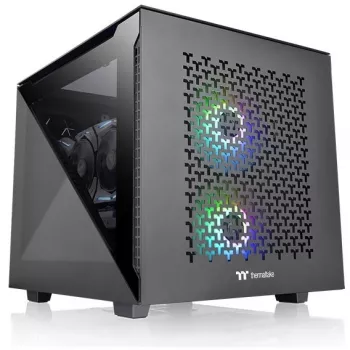 Caixa de PC Thermaltake Divider 200 TG Air Micro Tower Preto