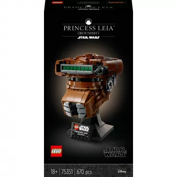 LEGO Star Wars Conjunto Capacete da Princesa Leia (Boushh) para adultos 75351 (670 peças)