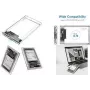 Caixa para disco rígido SATA de 2,5 LogiLink, USB 3.0, transparente Ligação: conector fêmea Micro-USB B, taxa de transferência: - 1 unid. (UA0409)