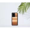 Capa protetora Man and Wood Galaxy S20 Ultra — acabamento em madeira preta