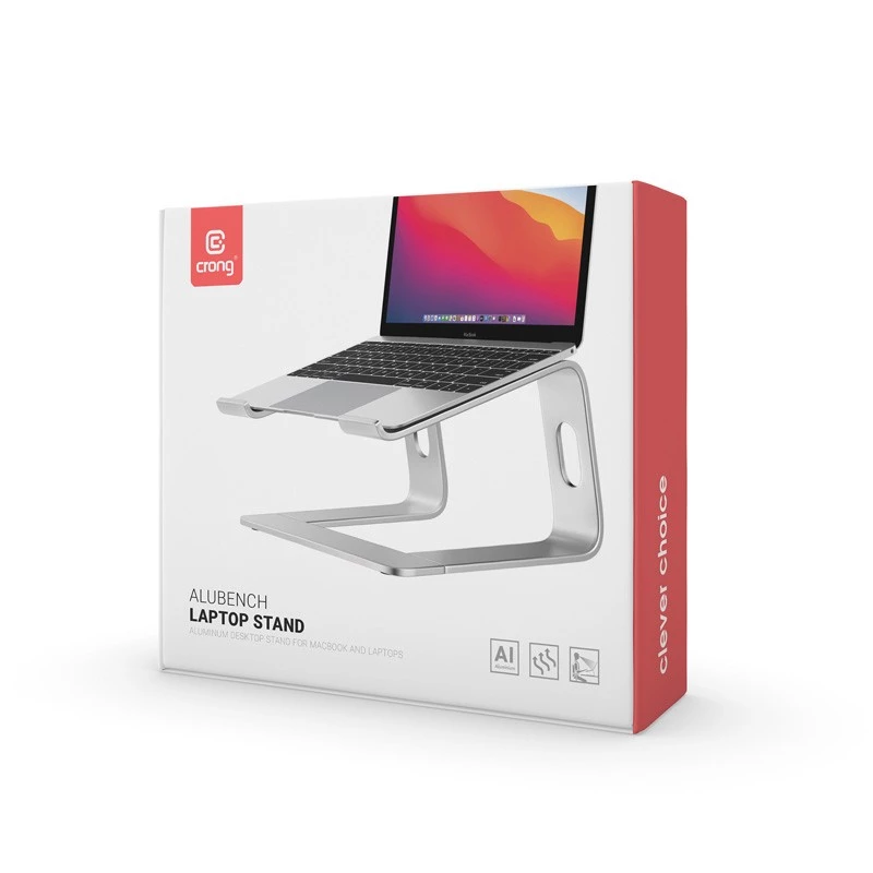 Suporte ergonómico para portátil Crong Alubench