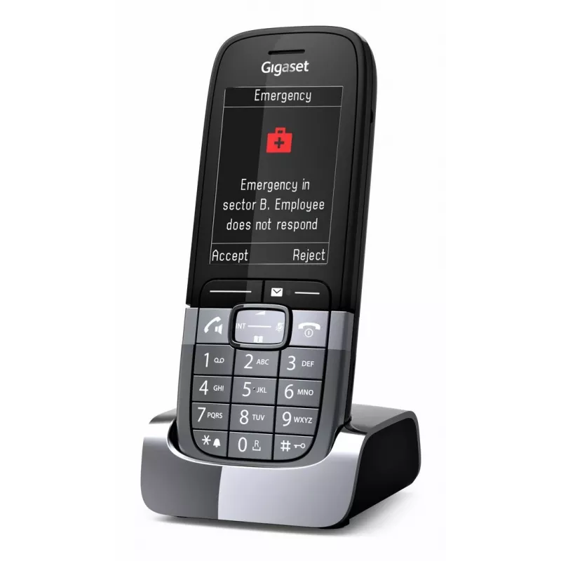 Telefone DECT Gigaset SL850H Pro com identificação de chamadas titânio