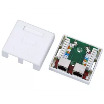 Conector fêmea RJ45 Alantec GN004, branco