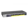 NETGEAR GS108PP Gigabit Ethernet não gerido (10/100/1000) Power over Ethernet (PoE) preto