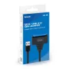 Cabo de interface SAVIO SATA para USB 3.1 Gen 1 AK-68, conector fêmea SATA para conector macho USB-A, 5 Gbit/s, 0,25 m, preto