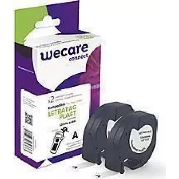 Fita de etiquetagem Armor K80016W4 preto sobre transparente