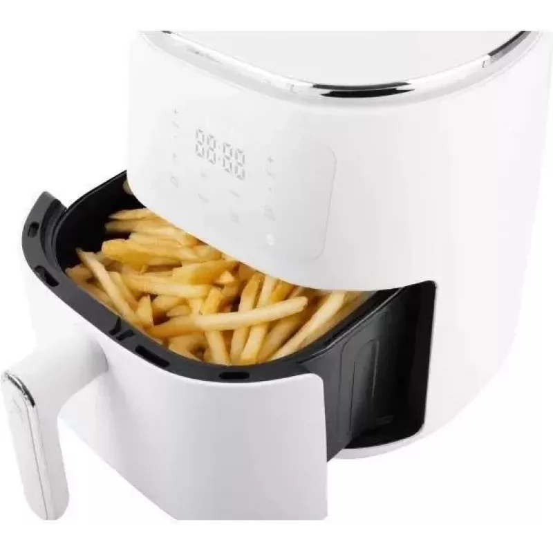 Fritadeira de ar quente Elle EKAFP501WHEU 5 L, branca — aparelho de bancada compacto para fritar sem óleo