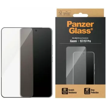 Película de proteção de ecrã PanzerGlass | Xiaomi | 15T/15T Pro | Transparente | Ultra-Wide Fit