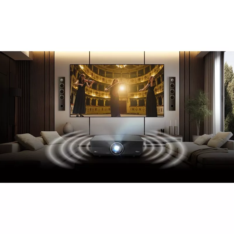 Projetor Optoma UHZ68LV de laser duplo, DLP, 4K UHD 3840x2160, 5000 lúmenes ANSI