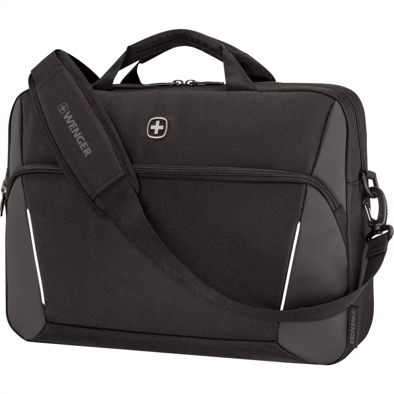 Pasta para portátil Wenger XE Compact Brief 16 com compartimento para tablet, preto