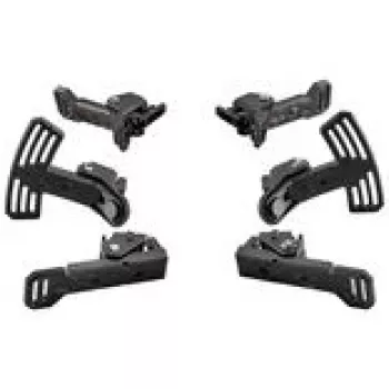 Kit de patilhas de carbono Asetek SimSports - preto