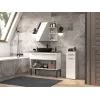 Coluna de lavatório com gaveta Top E Shop Nel 30×30×85 cm branco mate