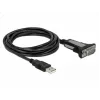 Adaptador DELOCK USB 2.0 Type-A para 1 x Série RS-232 DB9 3 m