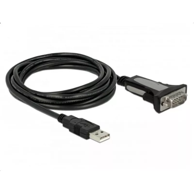 Adaptador DELOCK USB 2.0 Type-A para 1 x Série RS-232 DB9 3 m
