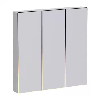 Interruptor de luz tátil Avatto TS60-EU-W3 ZigBee Smart Control — painel tátil, conectividade ZigBee