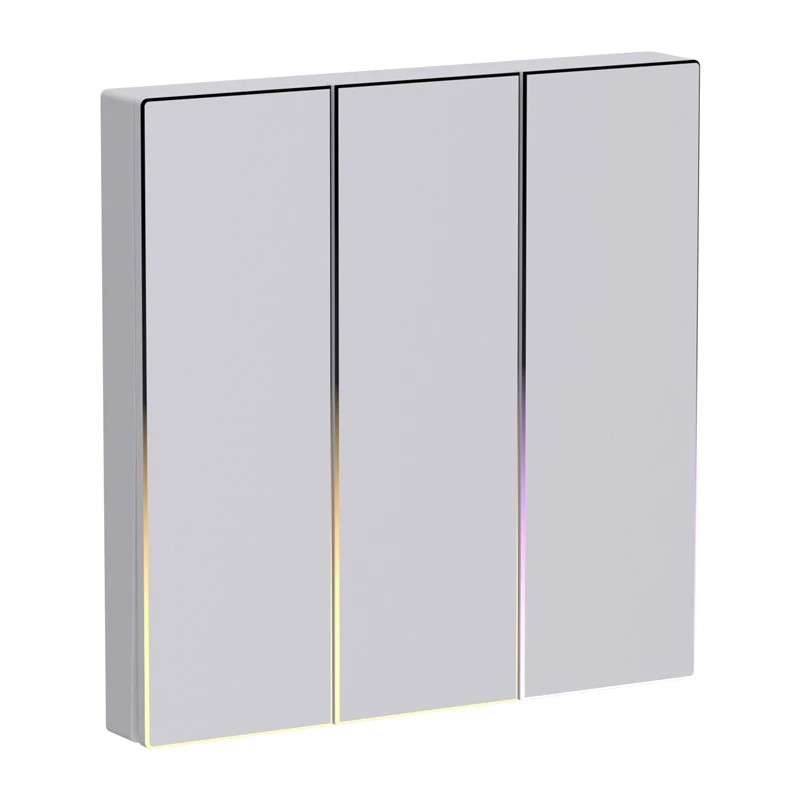 Interruptor de luz tátil Avatto TS60-EU-W3 ZigBee Smart Control — painel tátil, conectividade ZigBee