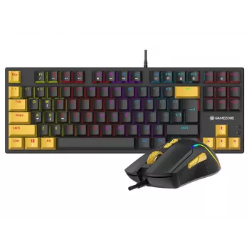 Tracer HORNET 87 Teclado Rato incluído Gaming USB QWERTY Inglês Preto, Amarelo