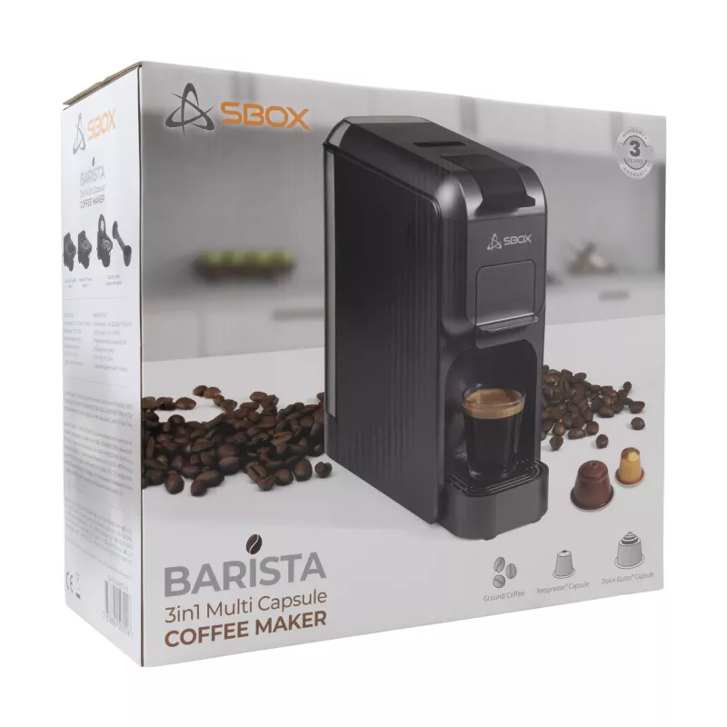 Máquina de café SBOX 1,5L CM-719 Barista preta
