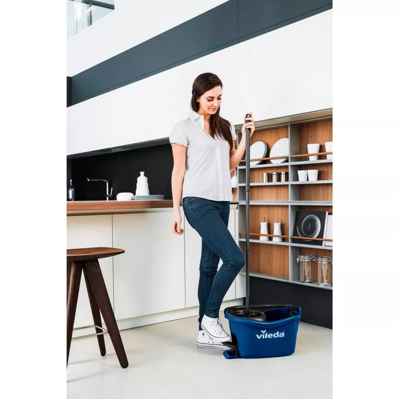 Mopa VILEDA TurEasyWring & Clean Box 167756 com balde e espremedor