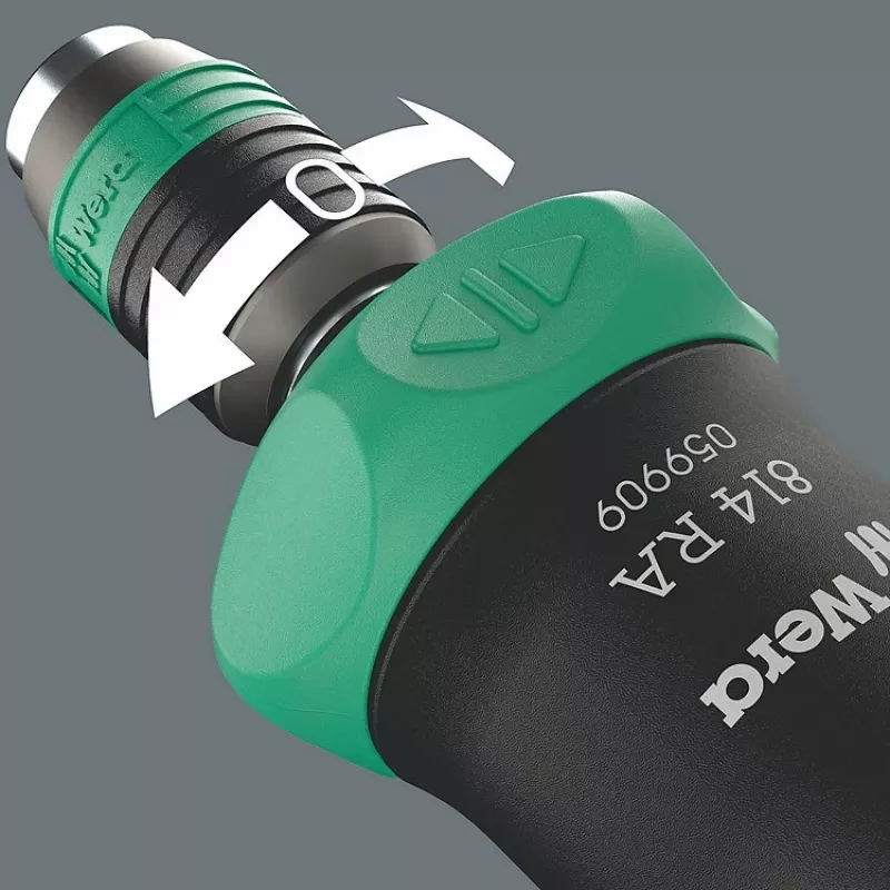 Chave de fendas multibit Wera Kraftform Kompakt Pistol RA-R 1 7 peças