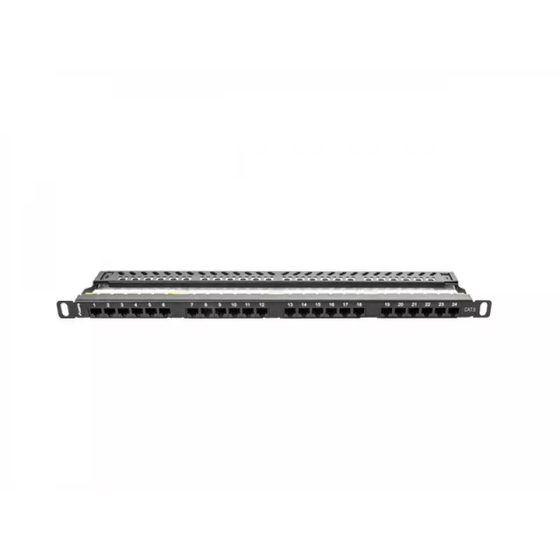 Lanberg PPU6-0024-B Patch panel 0,5HE