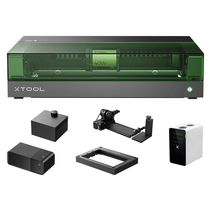 Gravador laser 2-em-1 xTool S1 40W - Kit tudo-em-um (preto)