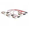 DeLOCK - Cabo SAS interno (Serial Attached SCSI) - 4-Lane - 36 pinos 4i Mini MultiLane - Alimentação interna, 4 pinos, SAS interno, 29 pinos (SFF-8482) - 50 cm (83059)