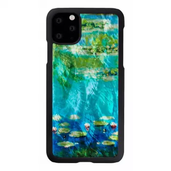 Capa para smartphone iKins para iPhone 11 Pro Max – design nenúfares, preto