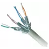 Cabo de rede GEMBIRD Cat6a RJ-45 macho para RJ-45 macho S/FTP 10 m LSZH, cobre de fio maciço, cinzento