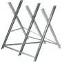 Einhell 4500067 cavalete para motosserra, prateado, metal galvanizado