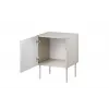 Mesa de cabeceira Cama Meble ISLA 44,5x40x59 cm cashmere mate, MDF e aglomerado, conjunto de 2