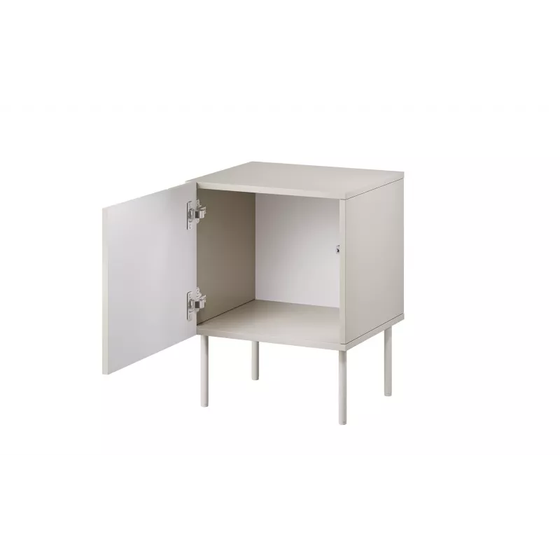 Mesa de cabeceira Cama Meble ISLA 44,5x40x59 cm cashmere mate, MDF e aglomerado, conjunto de 2