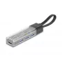 Hub USB 3.2 Gen 1 (3.1 Gen 1) DELOCK 4 portas com host Type-A + Type-C (5000 Mbit/s) preto/transparente