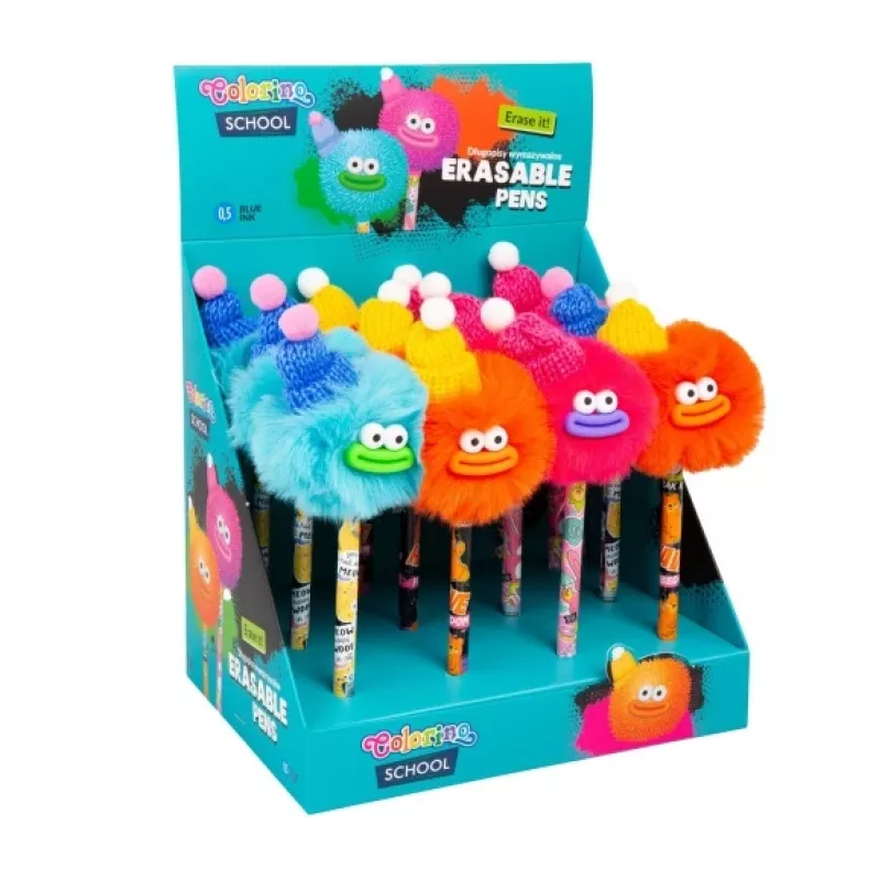 Caneta apagável Colorino cabeças com chapéus