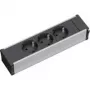 Régua de tomadas Bachmann 333.1007 interior 3 tomadas AC preto cinzento